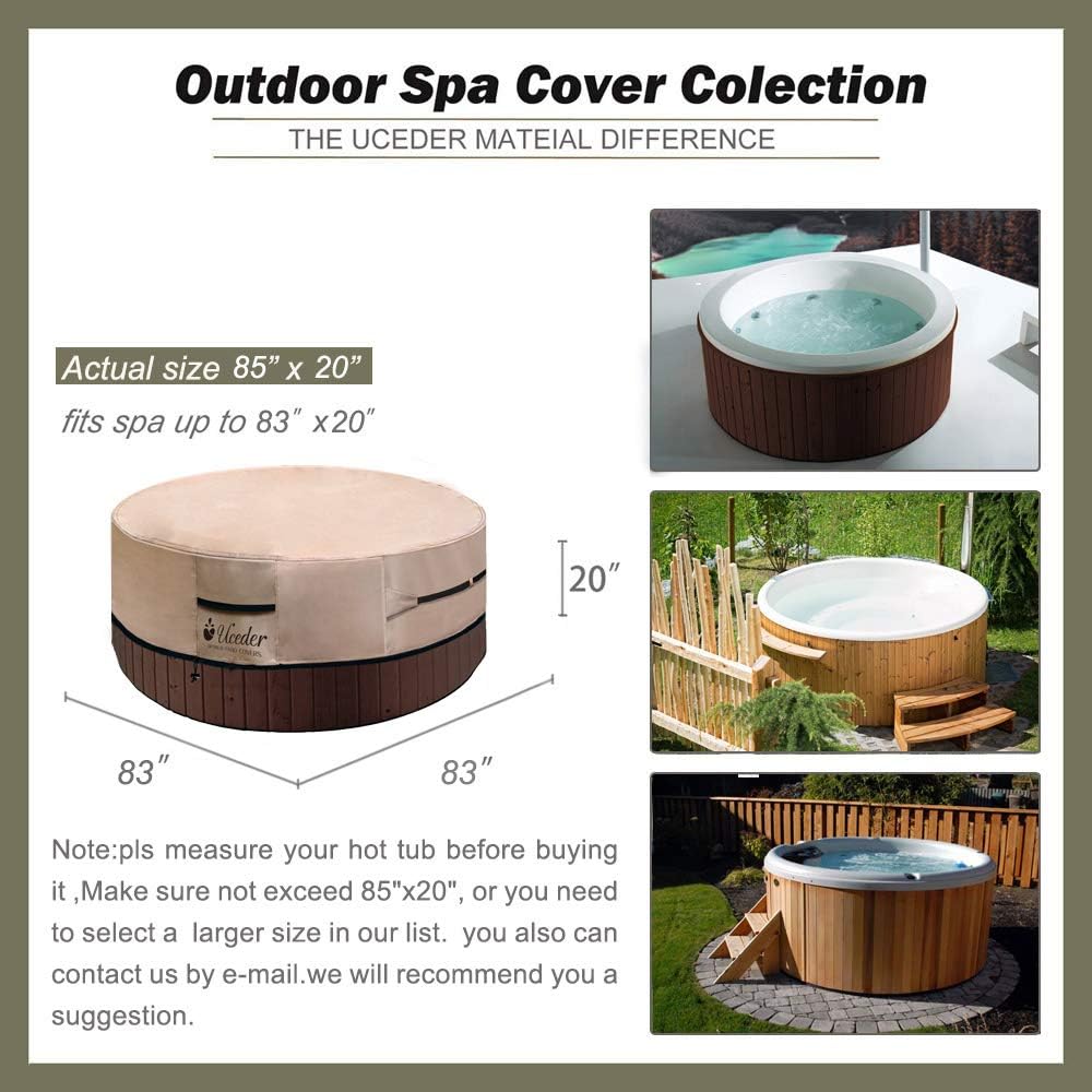 Cubierta bañera hidromasaje impermeable 83x20" poliéster