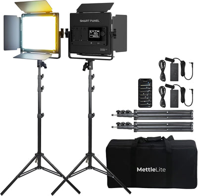 2 Luces LED Video SPL210B Bicolor Regulable 3200K-5600K