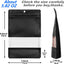 110 Bolsas Almacenamiento Metal Mate Transparente Negro
