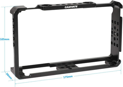 Soporte armadura jaula ajustable para monitor FeelWorld LUT6 6pulg