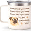 Vaso de acero inoxidable regalo para amantes de los pug