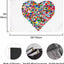 Conjunto banderas mundo paz amor 3x5pies decoración hogar