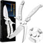 Tijeras cocina acero inox para huesos y carne con resorte