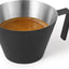 Taza medidora acero inox asa 2oz para salsa y bebidas negro