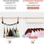 Perchas ahorradoras espacio pack 10 metal mágico