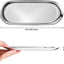 Bandeja plateada tocador acero inox 9x3.8" mediano