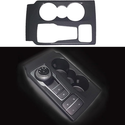 Soporte taza consola Ford estilo carbono