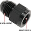 Adaptador flare expander aluminio negro 4an a 6an