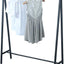 Perchero negro de hierro 59" para tienda ropa