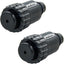 Compresor aire conector 3/8 BSPT tubo roscado 0.630pulg negro 2uds