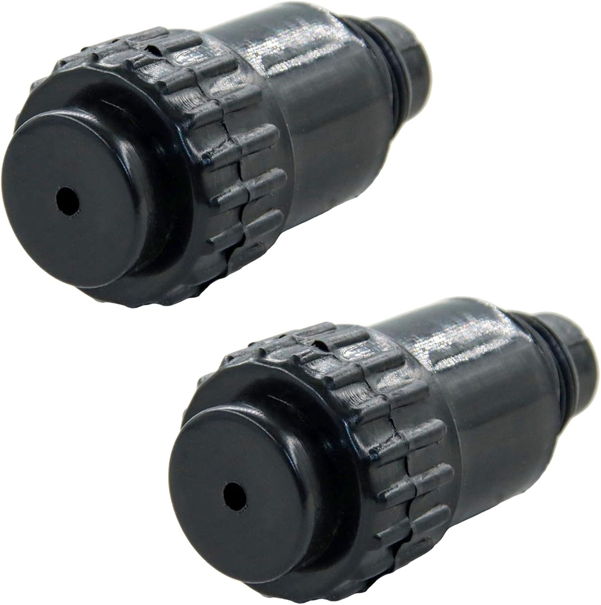 Compresor aire conector 3/8 BSPT tubo roscado 0.630pulg negro 2uds