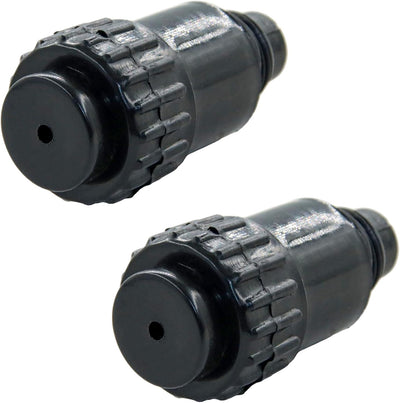 Compresor aire conector 3/8 BSPT tubo roscado 0.630pulg negro 2uds