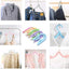20 Perchas Viaje con 12 Clips Plegables para Ropa