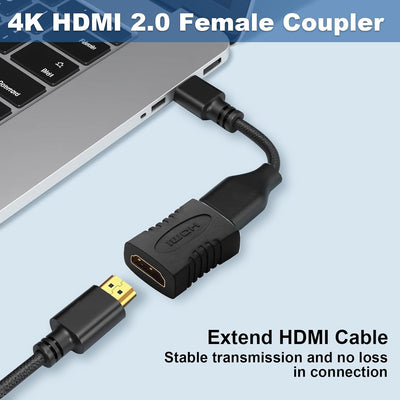 Acoplador HDMI hembra F/F 6 pzas adaptador extensor