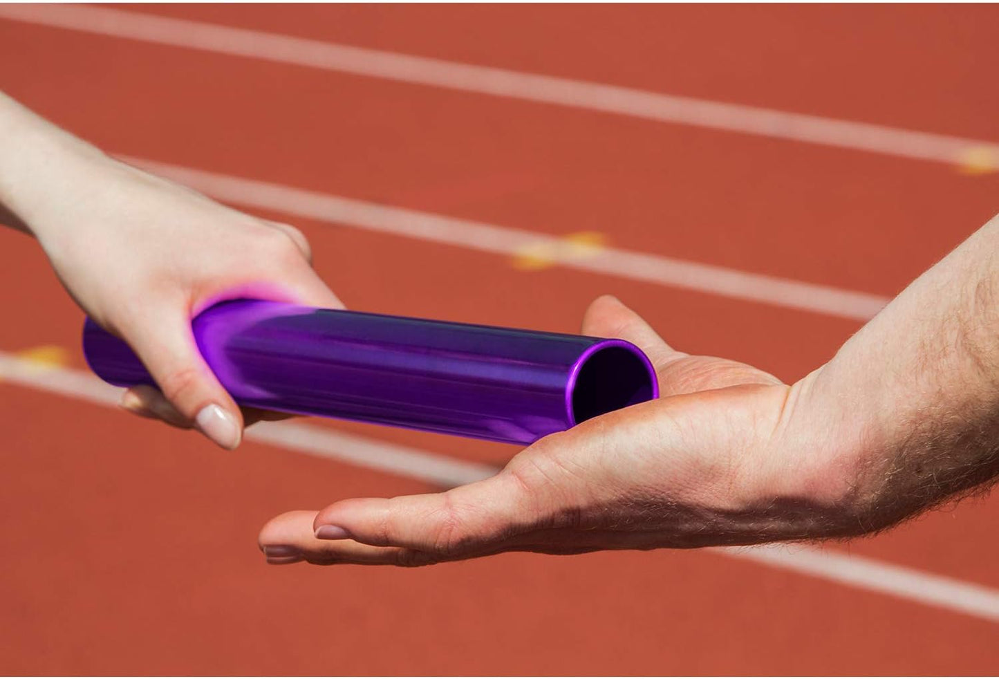 Baton de relevo aluminio 3 Pzas para carreras campo
