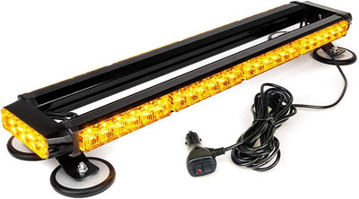 Barra luz LED ámbar 26" doble cara vehículos