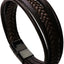 Pulsera cuero vacuno con hebilla multi capa hombre