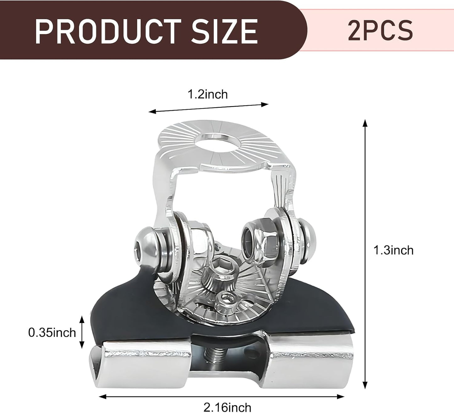 2 Pzas Soportes Luz LED Auto Ajustables Universal