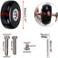 Ruedas giratorias goma para maleta set 4 45x18mm