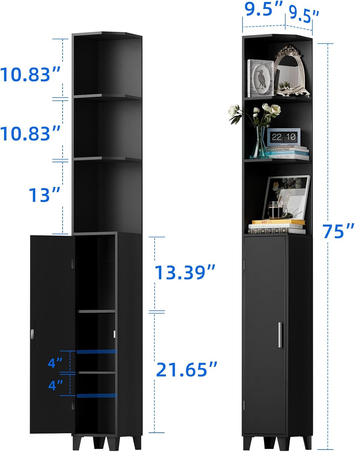 Estante esquina 74.8" 5 niveles sala comedor