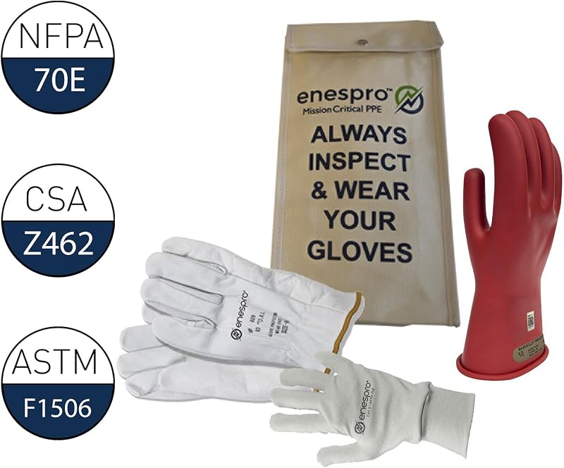 Guantes eléctricos aislados 500V AC 750V DC pack 3