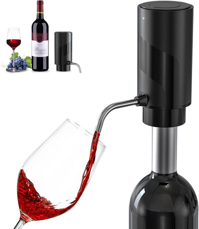 Aireador de vino eléctrico USB recargable negro