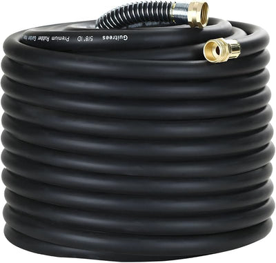 Manguera jardín goma 5/8 150ft 300psi trenzada 5 capas negro