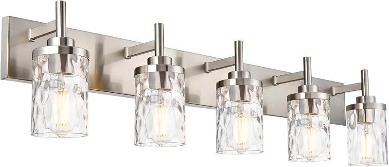 5 Luces Tocador Níquel Cepillado Moderna Pared Pasillo