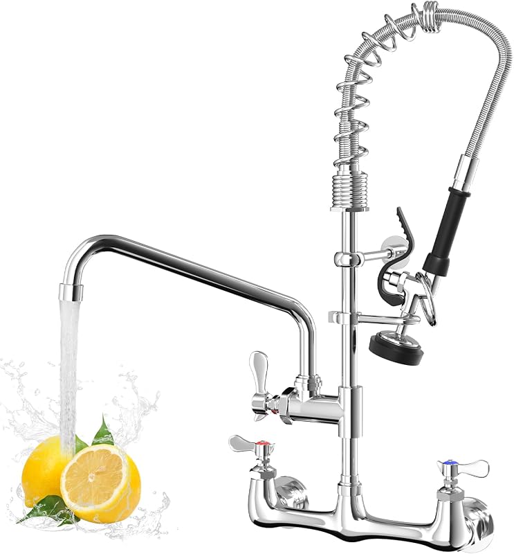 Grifo cocina pared rociador ajustable fregadero