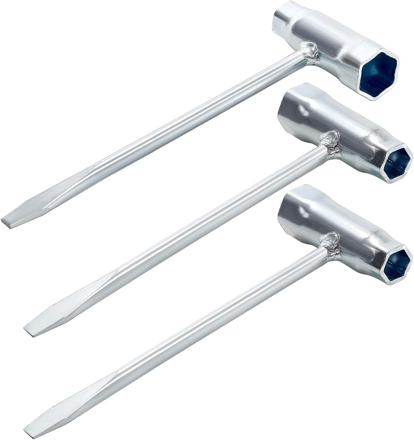 9 Espátulas Llave T 0.512x0.748" Destornillador