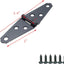 Bisagras puerta hierro negro 2pulg set 6