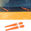 Cubierta decorativa limpiaparabrisas Ford Bronco 21-26 naranja