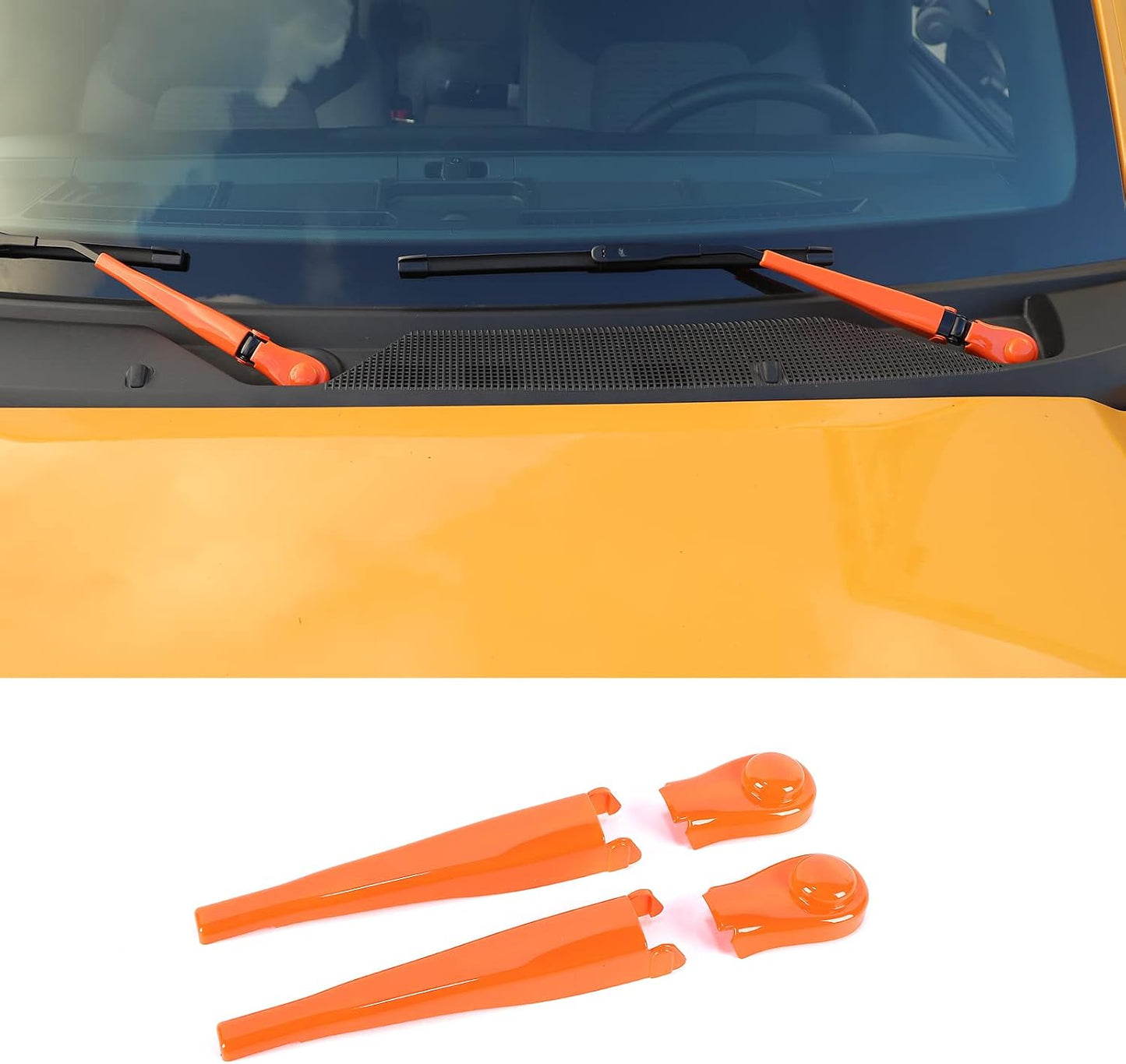 Cubierta decorativa limpiaparabrisas Ford Bronco 21-26 naranja