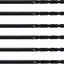6 Brocas Extensión Aeronaves HSS M2 Negro 7/32x6