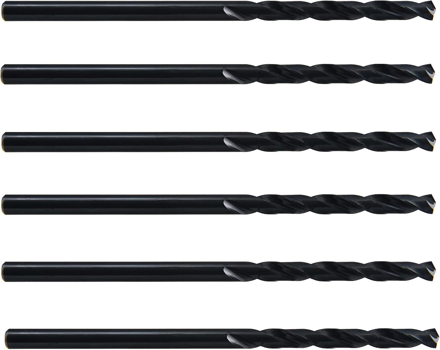 6 Brocas Extensión Aeronaves HSS M2 Negro 7/32x6
