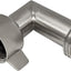 Codo manguera RV acero inox GHT3/4 conector fácil agarre
