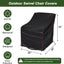 Fundas sillas patio impermeables Adirondack mecedoras negro