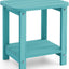 Mesa auxiliar 2 niveles Adirondack 16pulg resistente clima