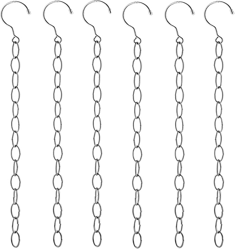 Cadenas mágicas acero inox 19.7" hogar oficina 6 Pzas