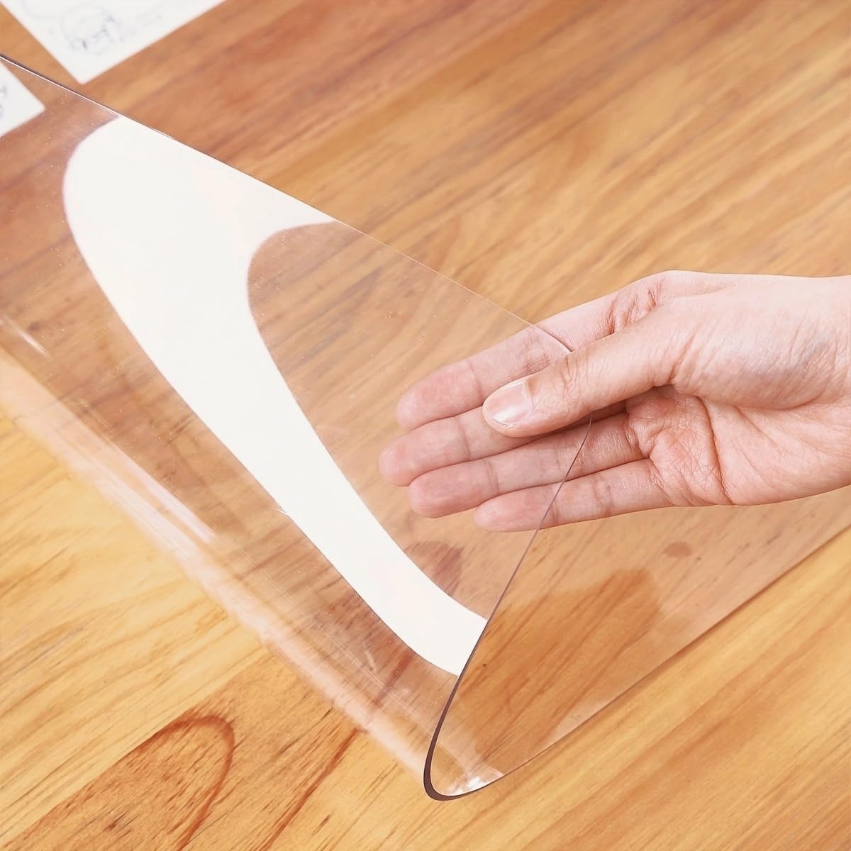 Protector mesa PVC transparente 42x72pulg