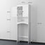 Armario sobre inodoro con estante ajustable puertas dobles