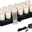 Sistema lámpara vela LED recargable inductiva