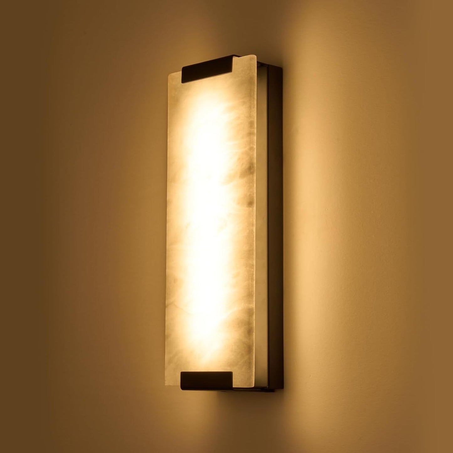 Aplique pared alabastro 14.2pulg LED moderno dormitorio