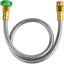 Manguera jardín acero inox 3ft conector metal antifugas