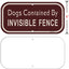 2 Carteles Valla Invisibles 12x6" Metal Reflectante