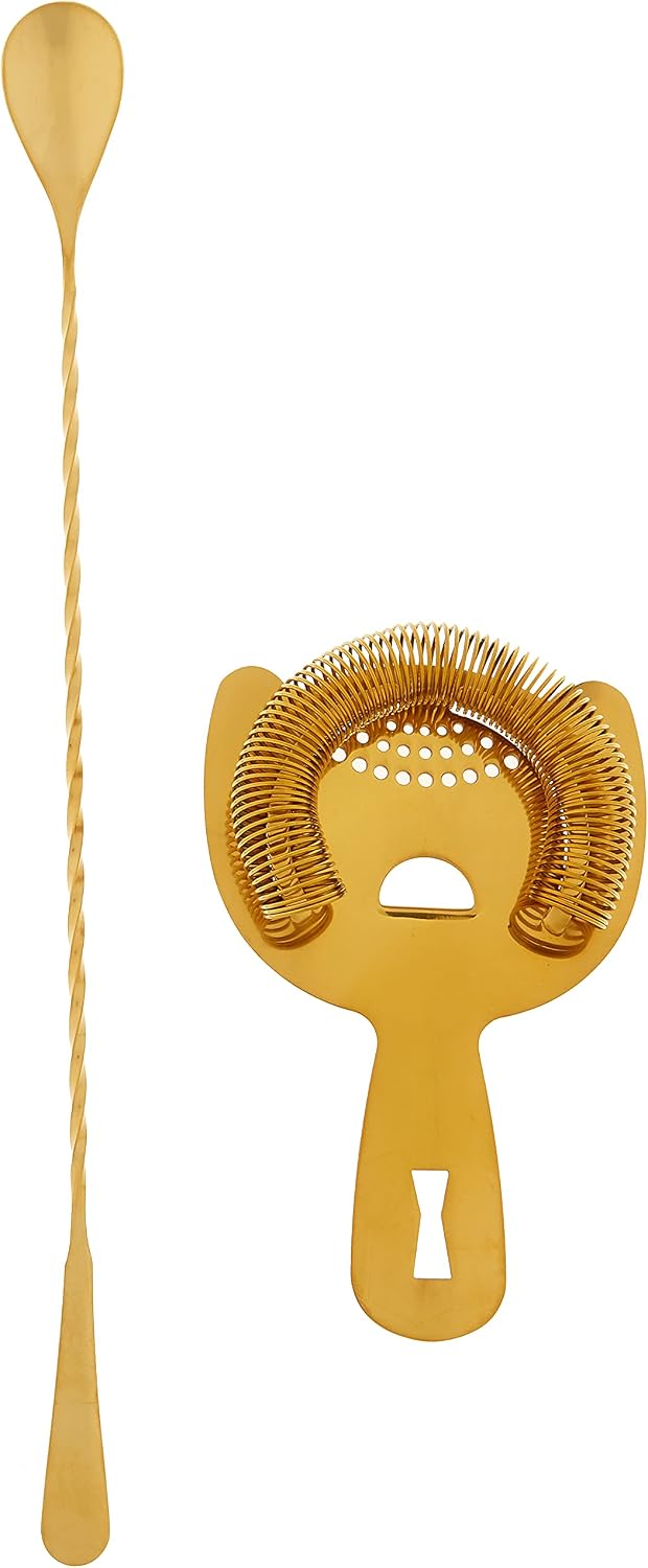Kit cóctel lujo color dorado