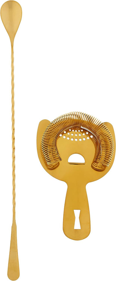 Kit cóctel lujo color dorado