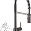 Grifo cocina acero inox negro sin contacto sensor wave