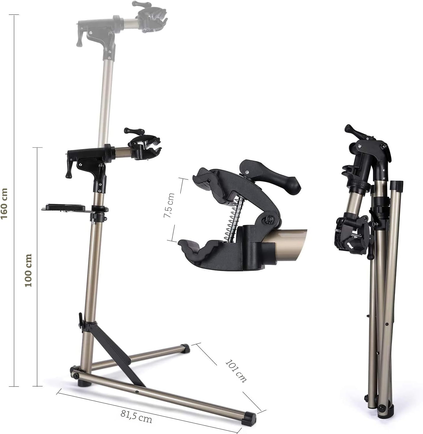 Soporte bicicleta aluminio altura ajustable