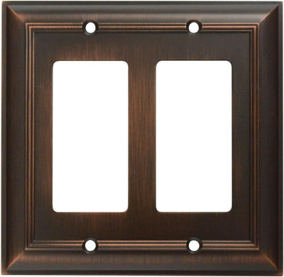 Placa pared CKP Brand #31195 doble basculante bronce aceitado